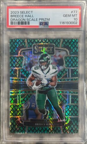 2023 Panini Select #77 Breece Hall Dragon Scale Prizms