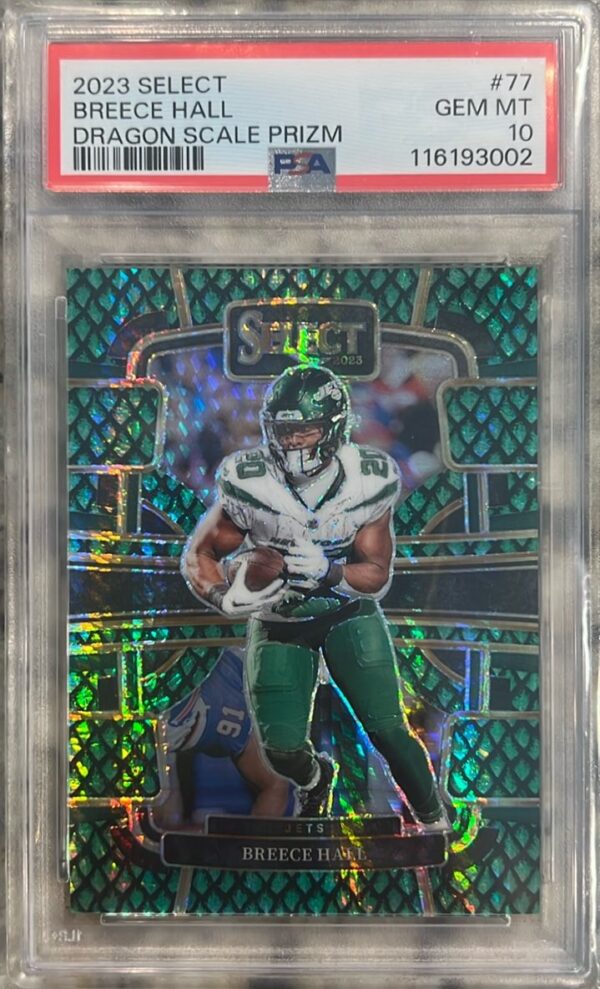 2023 Panini Select #77 Breece Hall Dragon Scale Prizms