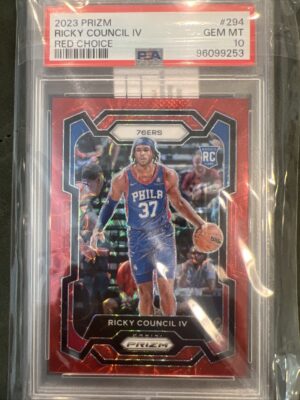 2023-24 Panini Prizm - Ricky Council IV #294 Choice Red Prizm /88 (RC) 2023-24 Panini Prizm - Ricky Council IV #294 Choice Red Prizm /88 (RC)