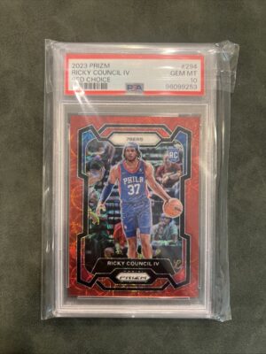 2023-24 Panini Prizm - Ricky Council IV #294 Choice Red Prizm /88 (RC) 2023-24 Panini Prizm - Ricky Council IV #294 Choice Red Prizm /88 (RC)