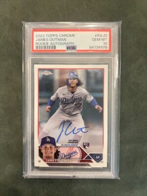 2023 Topps Chrome - Rookie Autographs James Outman #RA-JO (AU, RC)