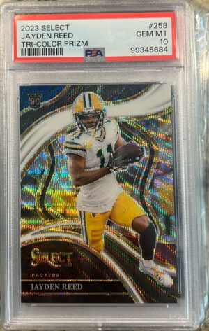 2023 Panini Select #258 Jayden Reed Tri-Color Prizms 2023 Panini Select #258 Jayden Reed Tri-Color Prizms