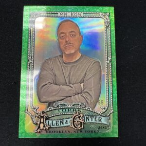 2025 Topps Allen & Ginter Mr. Eon #198 Silver Green Foil Parallel 98/99