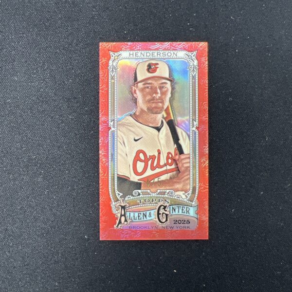 2025 Topps Allen & Ginter Gunnar Henderson Red /5 #79