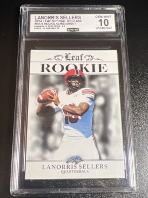 Lanorris Sellers - 2024 Leaf Special Release Rookie Achievement CCG 10 Lanorris Sellers - 2024 Leaf Special Release Rookie Achievement CCG 10