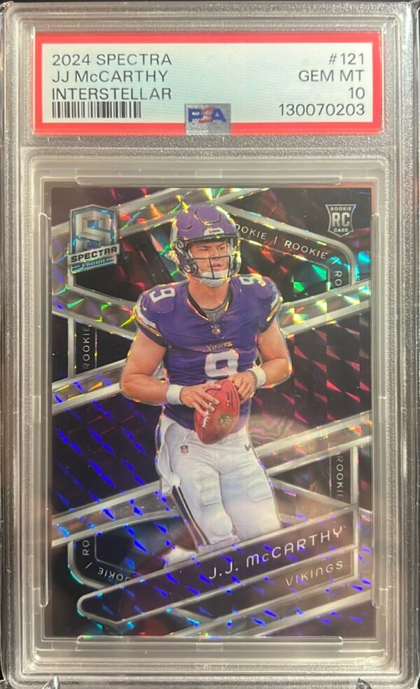 2024 Panini Spectra #121 J.J. McCarthy Interstellar