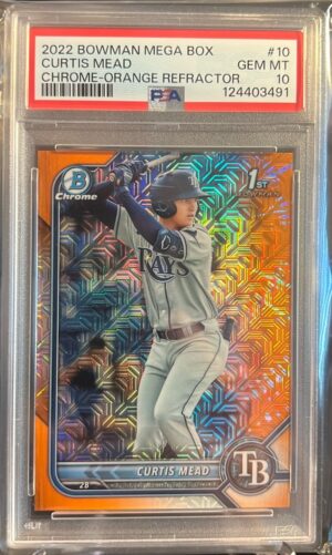 2022 Bowman Chrome Prospects #BCP-10 Curtis Mead Chrome Prospects Orange 2022 Bowman Chrome Prospects #BCP-10 Curtis Mead Chrome Prospects Orange