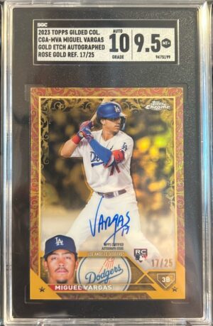 2023 TOPPS GILDED CHROME GOLD ETCH AUTOGRAPHS #CGA-MVA, 17/25 2023 TOPPS GILDED CHROME GOLD ETCH AUTOGRAPHS #CGA-MVA, 17/25