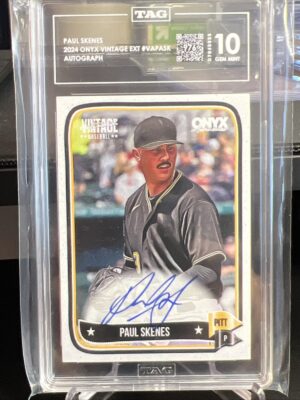 2024 Onyx Vintage Extended Paul Skenes #VAPASK Autograph, Gem Mint 10