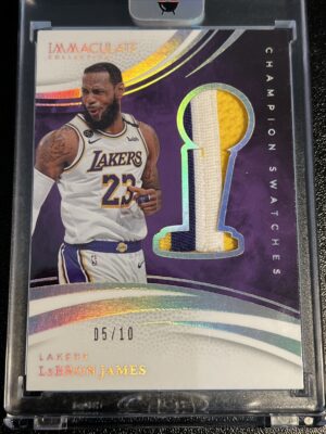 2024-2025 Immaculate LeBron James Championship Swatches 5/10 2024-2025 Immaculate LeBron James Championship Swatches 5/10