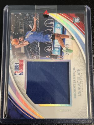 2024-25 Panini Immaculate Bronny James Jr. RC Draft Jersey Patch /99