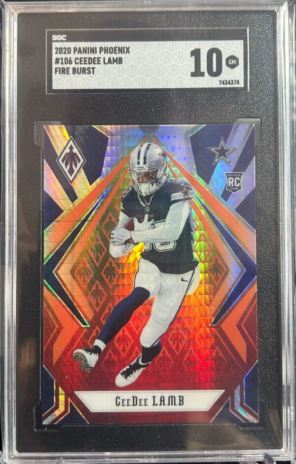 2020 Panini Phoenix #106 CeeDee Lamb Fire Burst