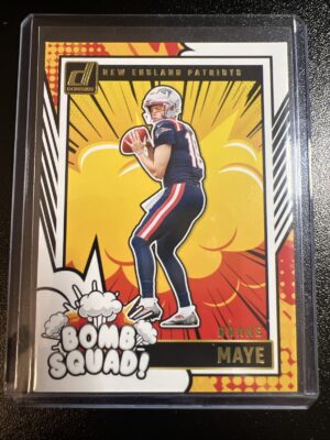 Drake Maye Rare Rookie Bomb Squad Investment SP Panini Patriots ROY MVP Mint NM Drake Maye Rare Rookie Bomb Squad Investment SP Panini Patriots ROY MVP Mint NM