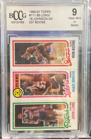 1980 Topps #18 / 88 / 237 John Long / Magic Johnson / Ron Boone AS, CL