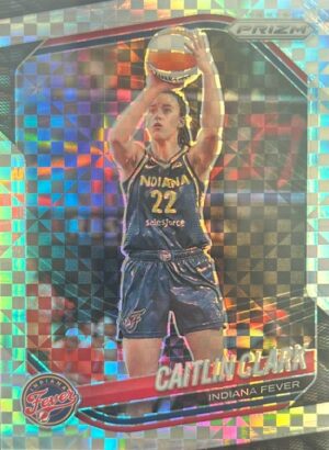 2025 PANINI PRIZM WNBA #22 CAITLIN CLARK CHECKERBOARD PRIZMS