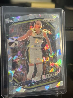 2025 Panini Prizm WNBA Paige Bueckers #5 Rookie Silver Cracked Ice Wings RC