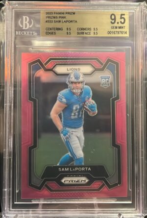 2023 Panini Prizm #332 Sam LaPorta Pink 2023 Panini Prizm #332 Sam LaPorta Pink